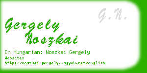 gergely noszkai business card